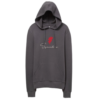 Weekender Hoodie Darkgray/Red Logo